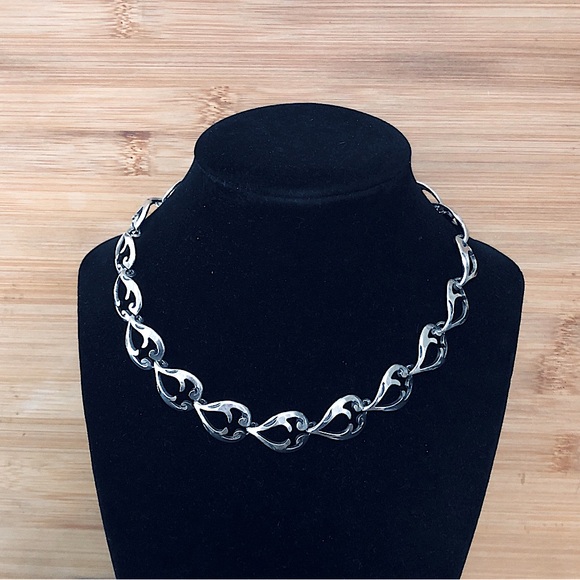 Taxco Jewelry - $248  Designer Sterling Estate Necklace  42 Grams Marked EAC 925 STERLING TAXCO